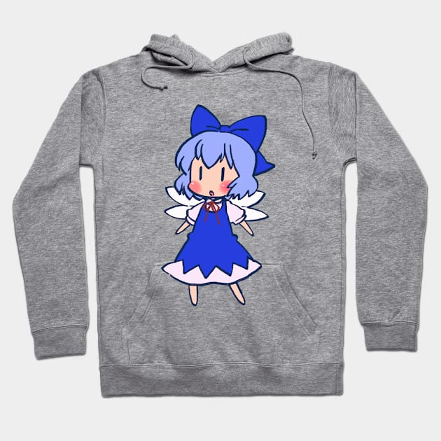 Mudwizard draws the atai cirno sofubi figurine / touhou memes Hoodie by mudwizard